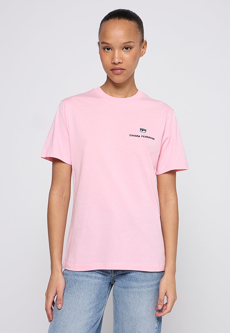 CHIARA FERRAGNI T-shirt basic roze CHIARA FERRAGNI T-shirt basic roze