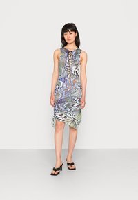 Jaded London VELVET HANKY DRESS WITH LACE UP DETAIL - Vestido de cocktail / Vestido de festa - multi