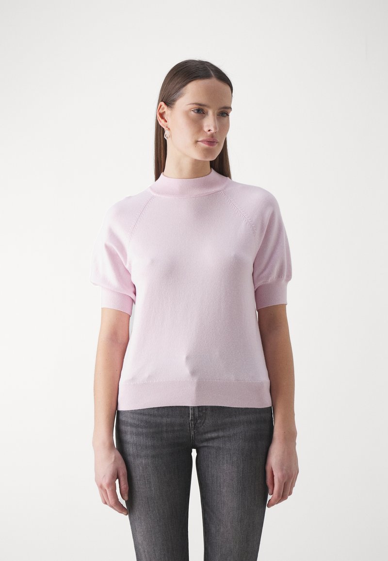 Bruuns Bazaar ANEMONEBBHALIAS KNIT - Paprasti marškinėliai - light rosa