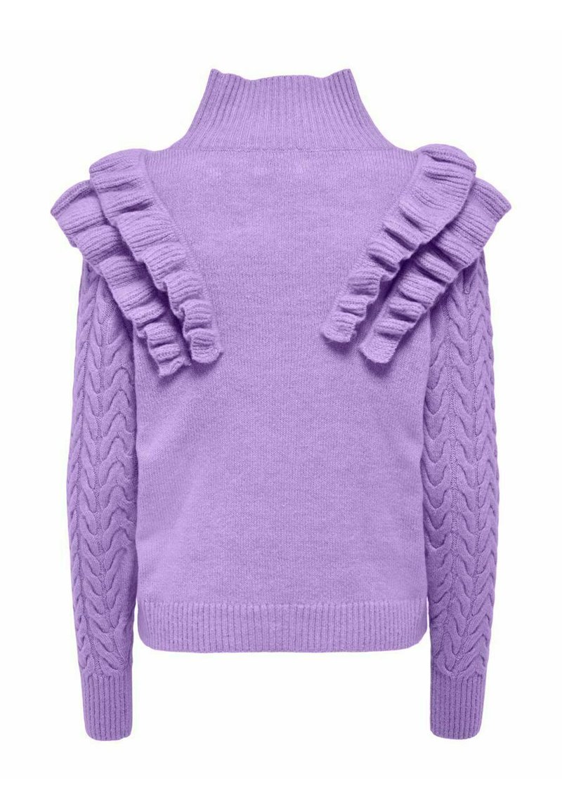 Damen Strickjacken | ONLY Strickpullover viola/flieder - OU62158 Damen Strickjacken | ONLY Strickpullover viola/flieder - OU62158