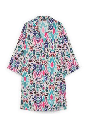 Fiorella Rubino, VESTITO CHEMISIER CORTO CON STAMPA - Blusenkleid - fucsia