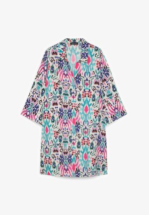 Fiorella Rubino, VESTITO CHEMISIER CORTO CON STAMPA - Abito a camicia - fucsia