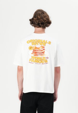 BREAKFAST TEE UNISEX - T-shirt imprimé - white