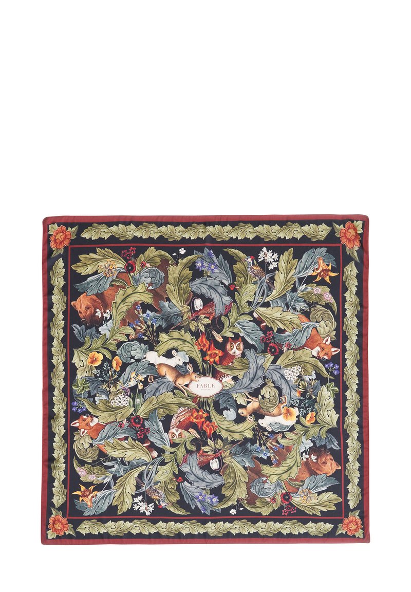 FABLE ENGLAND WOODLAND SOLSTICE SQUARE - Halsdoek - forest green ...