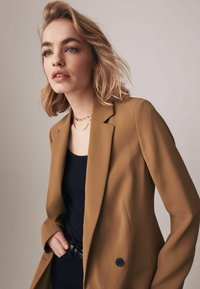 THE SET DOUBLE BREASTED - REGULAR FIT - Lühike jakk - camel brown