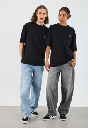 2ER PACK UNISEX - Pamata T-krekls - black /white