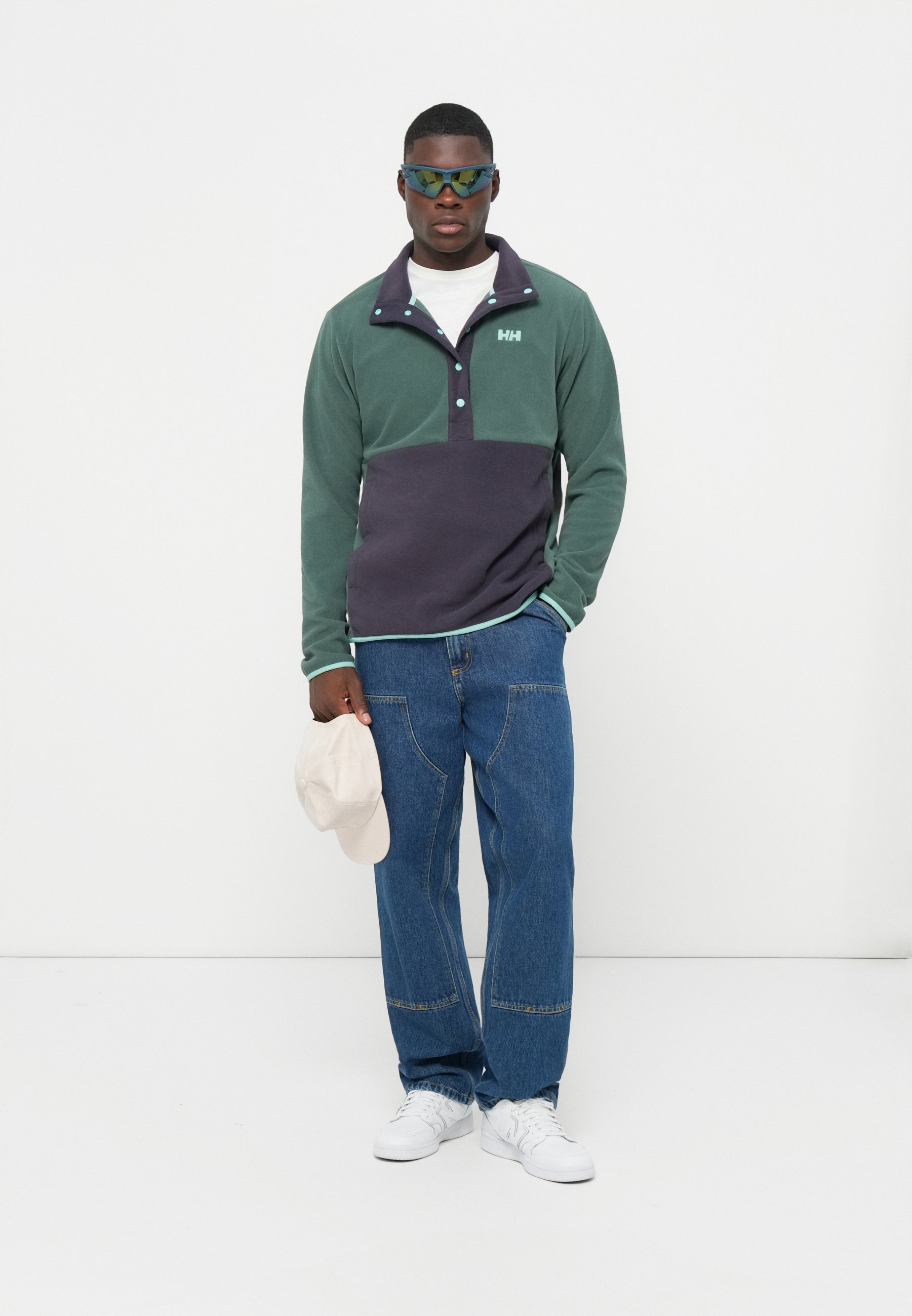 Helly Hansen DAYBREAKER SNAP - Fleece jumper - jungle green/green