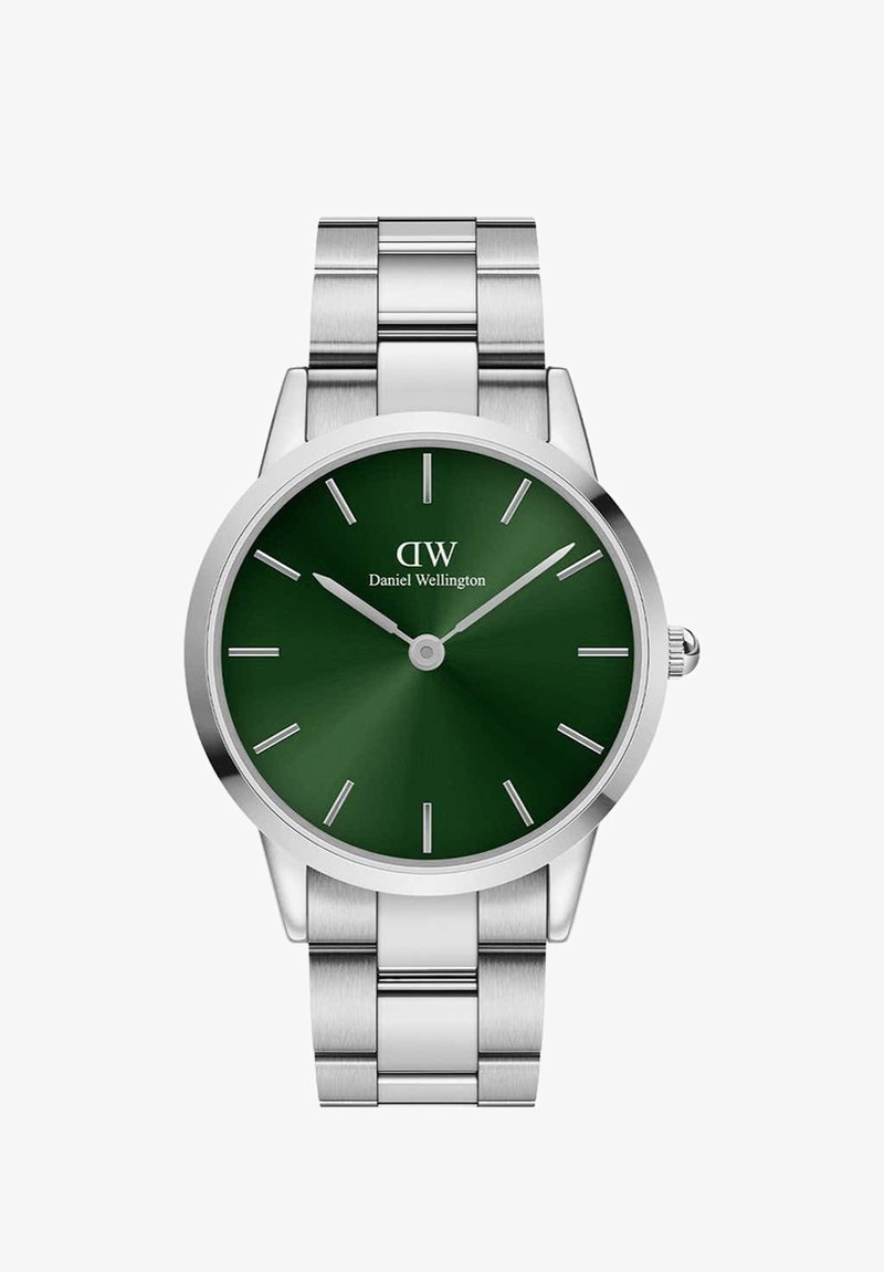 Daniel Wellington ICONIC LINK EMERALD - Käekell - silver-coloured