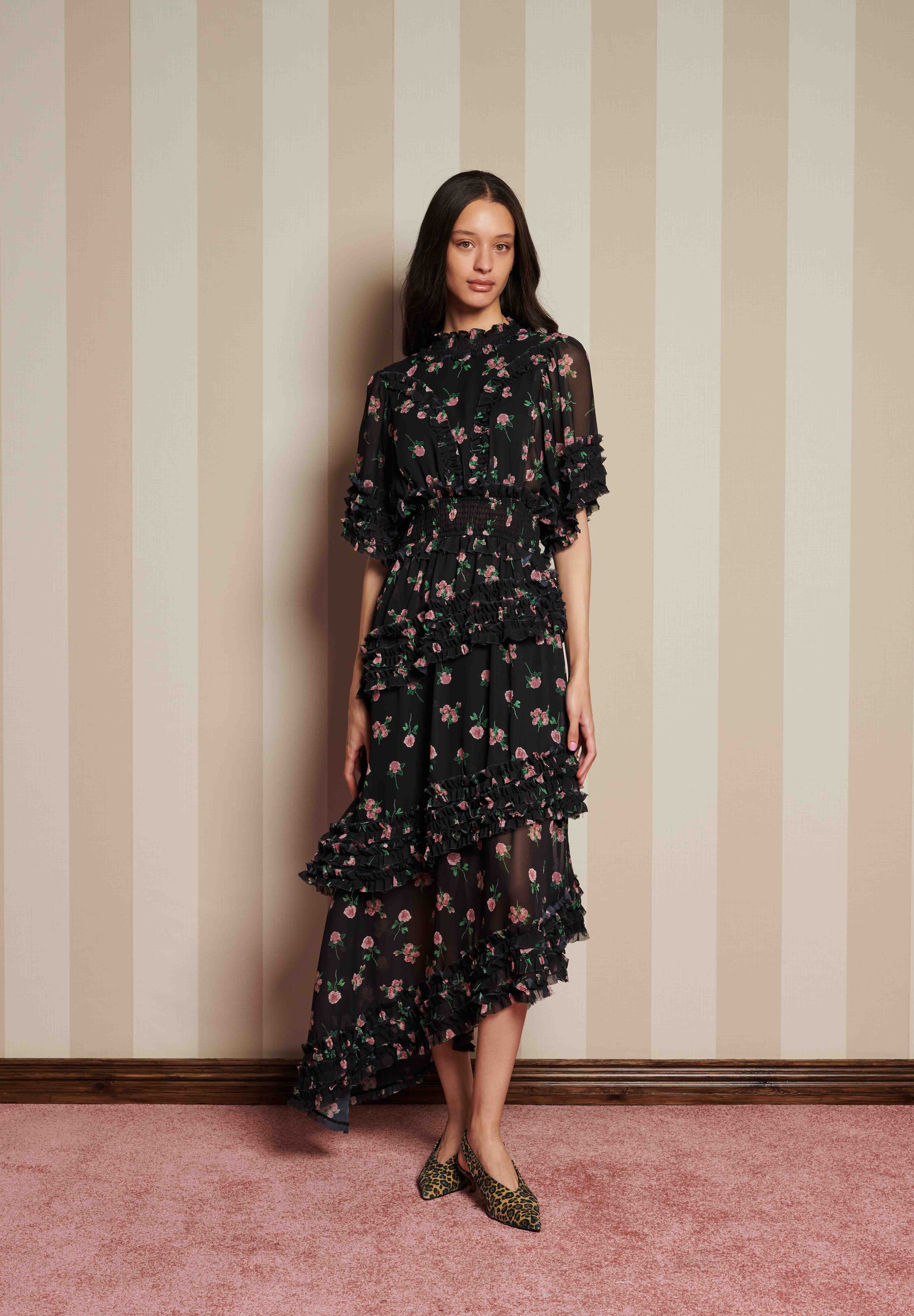 sister jane rose tiered dress 刺繍 sister jane rose tiered dress 刺繍 sister jane rose tiered