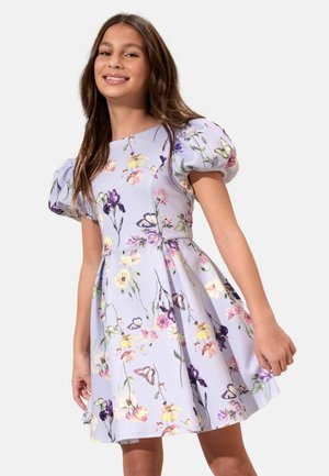 REGULAR FIT - FLORAL PUFF SLEEVE  - Freizeitkleid - lilac purple