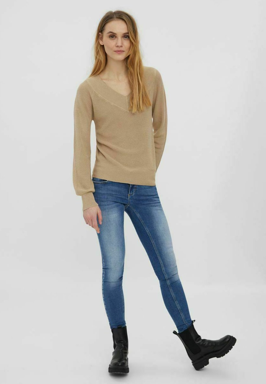 Vero Moda Maglione - beige mottled beige/beige - Zalando.it