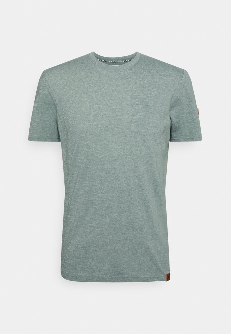 Herren T-Shirts basic | TOM TAILOR GRINDLE CREWNECK T-Shirt basic smoke green grindle/dunkelgrün - TO72398 Herren T-Shirts basic | TOM TAILOR GRINDLE CREWNECK T-Shirt basic smoke green grindle/dunkelgrün - TO72398