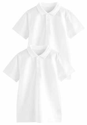 SLIM FIT -SHORT SLEEVE - Bluză polo - white