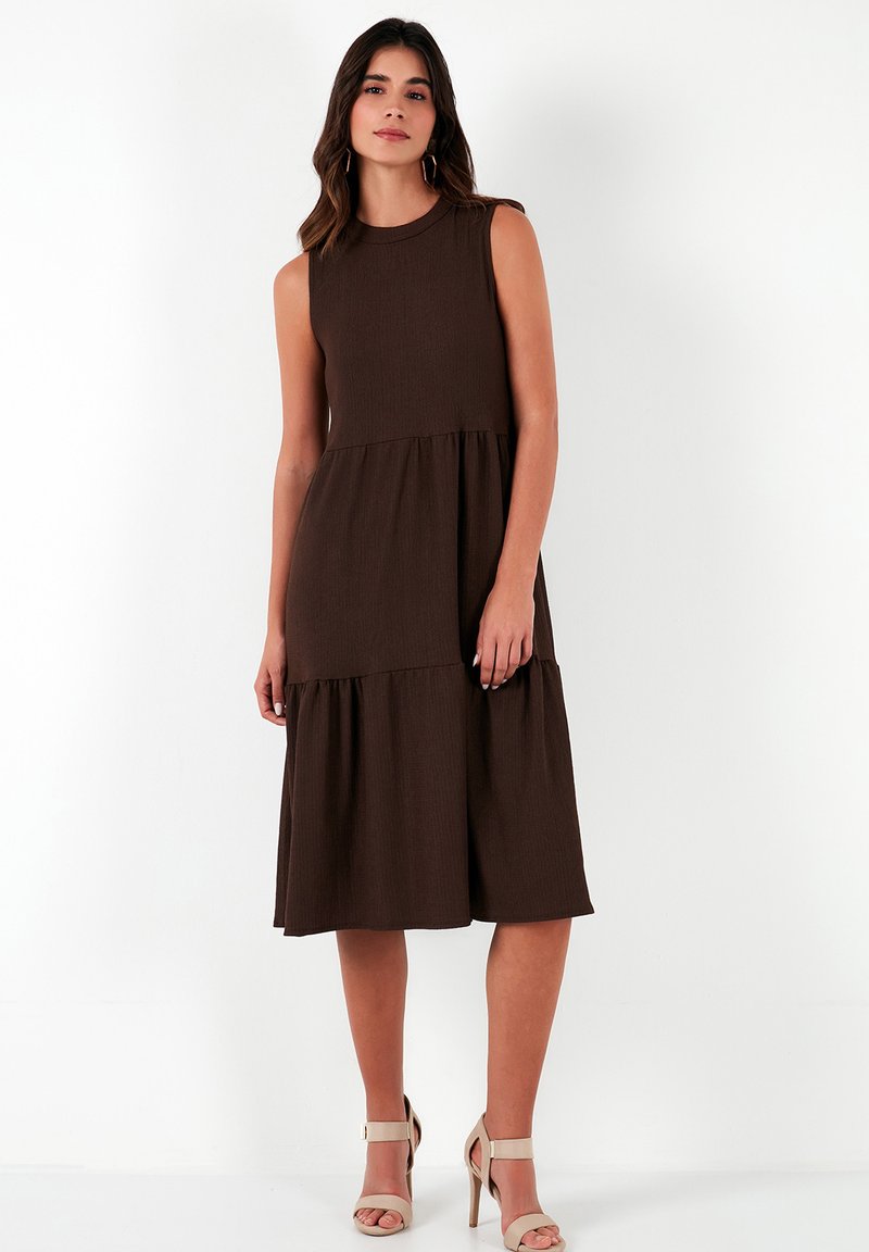 LELA REGULAR FIT - Dnevna haljina - brown