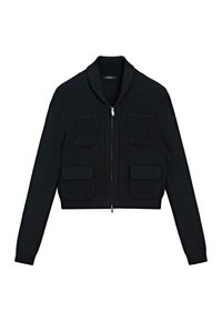 ZIP-UP HIGH COLLAR - Cardigan - dark blue