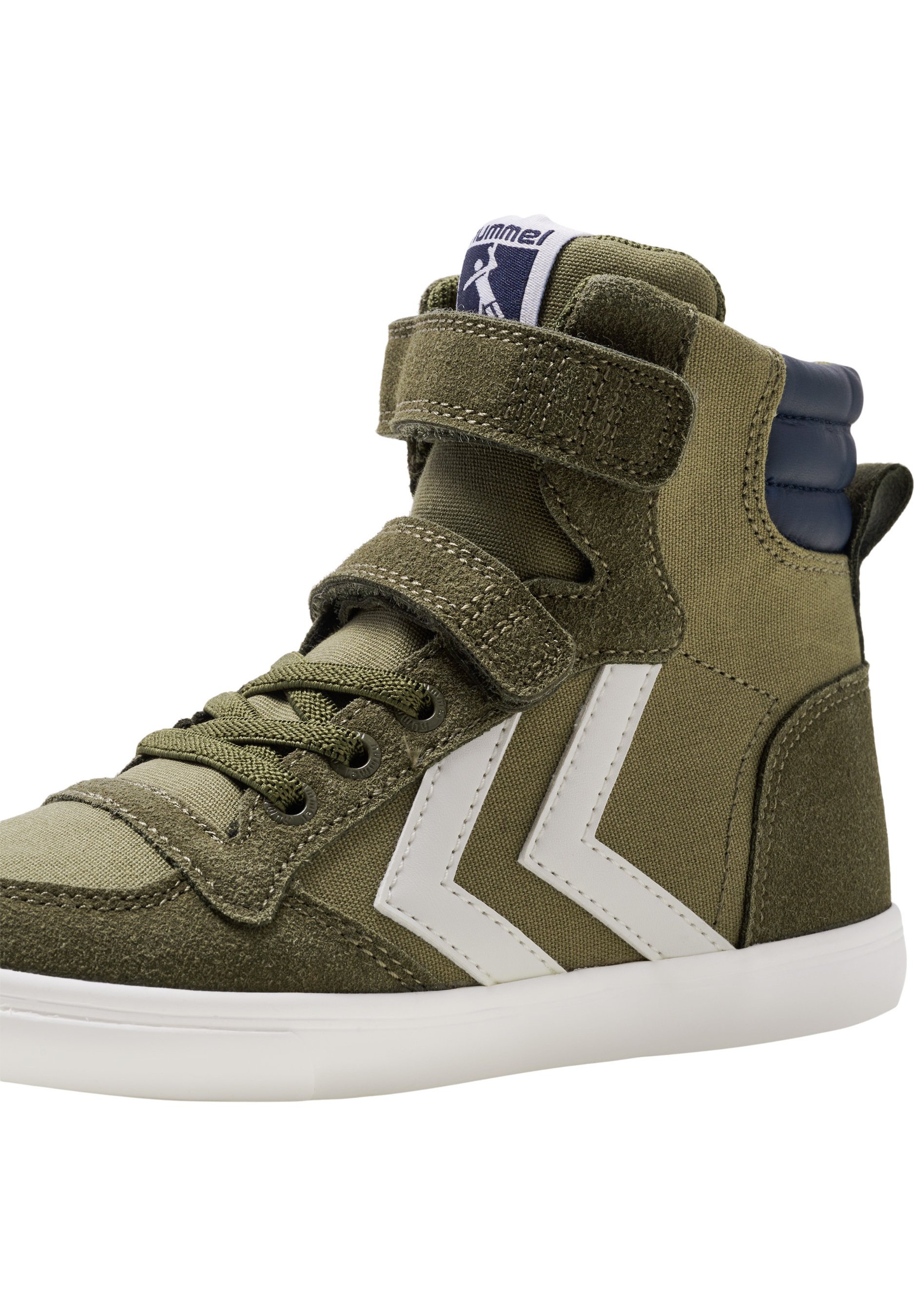Hummel SLIMMER STADIL JR UNISEX - Sneakers hoog - capulet olive/olijfgroen  - Zalando.nl