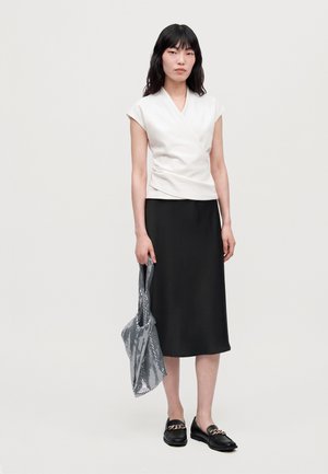 Pieces, PCALINA TOTE BAG - Дамска чанта - silver-coloured