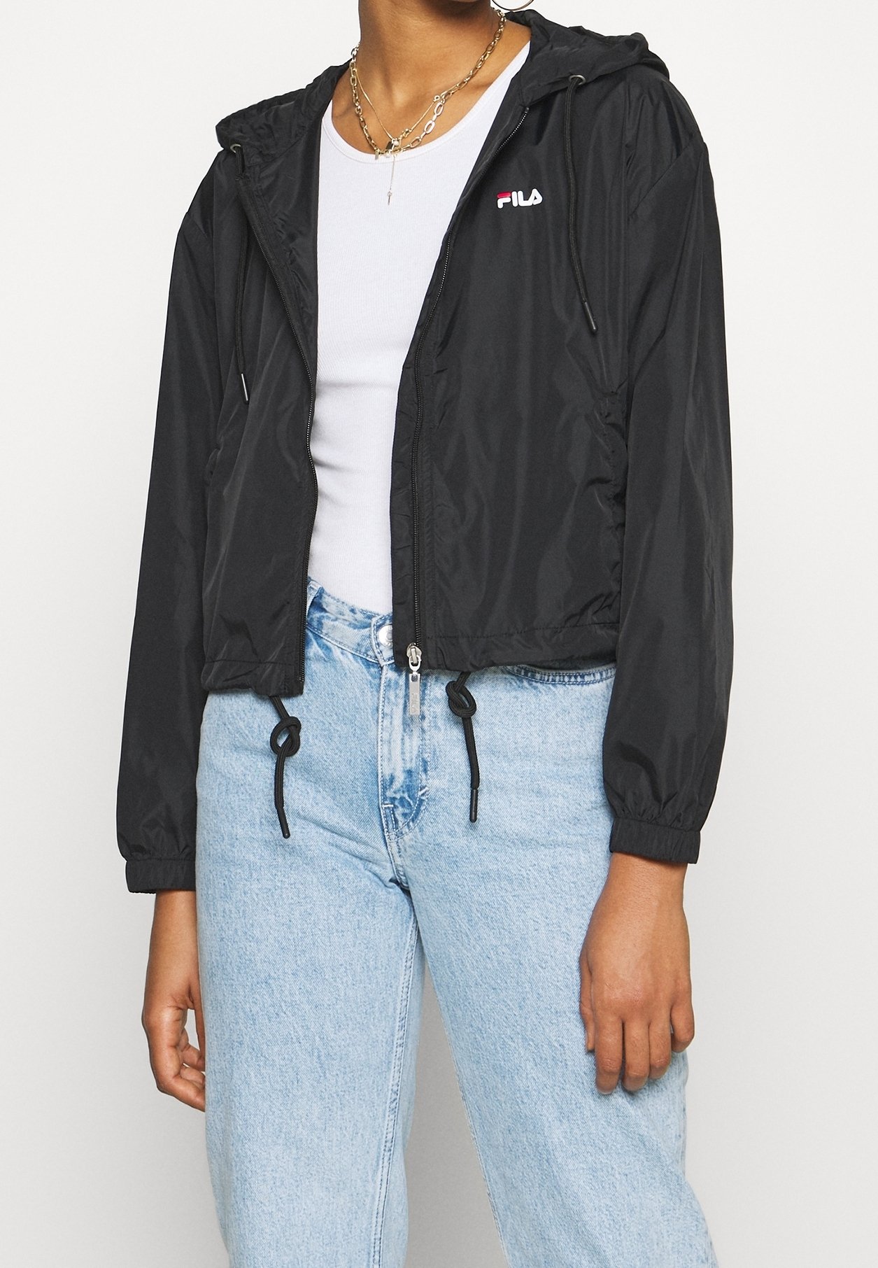 Capuche Coupe Vent Fila Blanc Windbreaker Veste Coupe Vent Fila