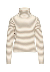 s.Oliver ROLLKRAGEN MIT STRUKTUR - Pullover - hellbraun