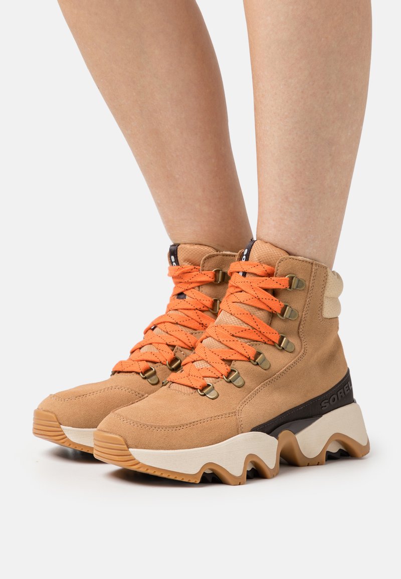 Sorel IMPACT CONQUEST Laceup ankle boots cognac Zalando.ie