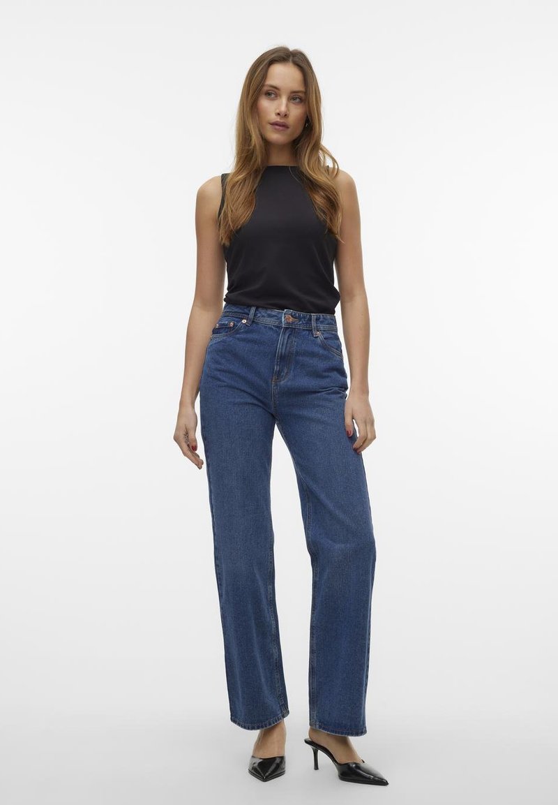 Vero Moda Straight leg jeans blauw denim/bluedenim