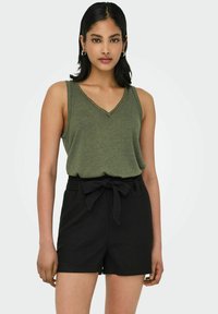 ONLY ONLPENNY V-NECK JRS NOOS - Top - ivy green