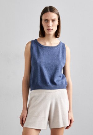 KNITID RACER TANK - Débardeur - soft indigo