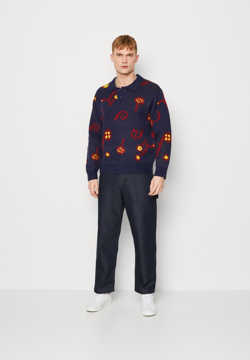 Obey Clothing WASHER SWEATER Strickpullover navy multi/blau