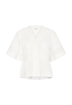 ICHI, IHVOILANA SHORT SLEEVE - Camicetta - cloud dancer