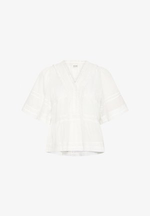 ICHI, IHVOILANA SHORT SLEEVE - Blúzka - cloud dancer