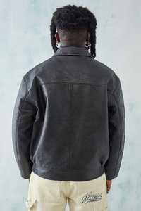 BDG Urban Outfitters SIDE POCKET UNISEX - Jachetă din imitație de piele - black