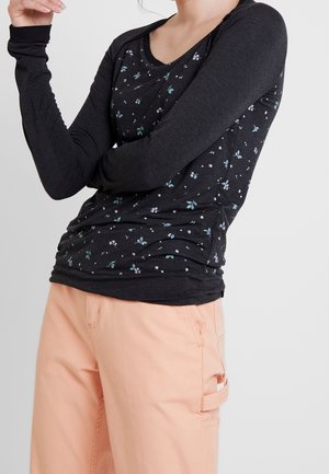 Langærmet T-shirt - black