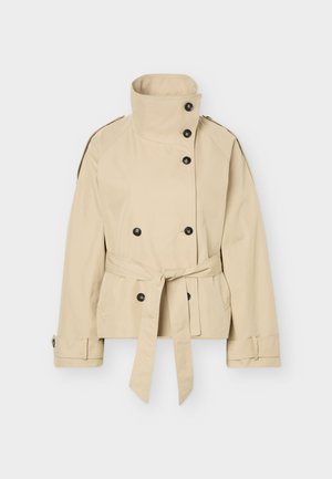 Gina Tricot, HIGH NECK TRENCH JACKET - Lichte jas - beige