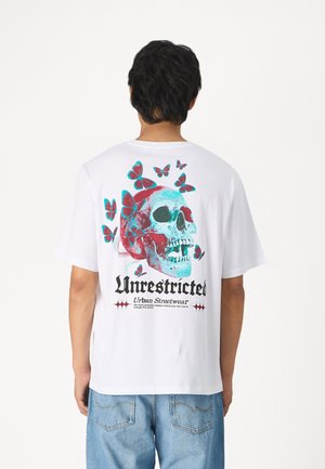 Jack & Jones JORBASTON OVERSIZED TEE UNISEX 
 - T-shirts print - bright white