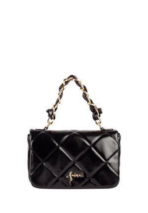 SCHULTER IM METALLIC-LOOK - Handtas - schwarz