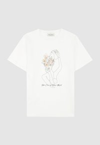 T-shirts med print - cream