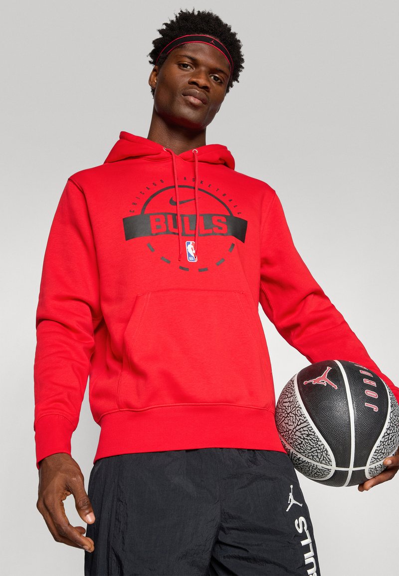 Nike Performance CHICAGO BULLS CLUB HOODIE - Klubové oblečení - university red/black