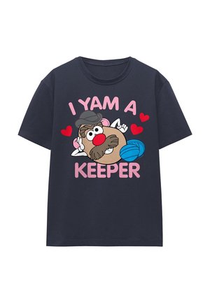 MR POTATO HEAD YAM A KEEPER - Print T-shirt - dark blue