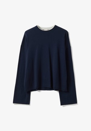 Stefanel, CREW-NECK JUMPER, REGULAR FIT. - Jersey de punto - navy blue