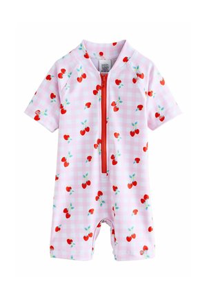 REGULAR FIT - Badeanzug - pink cherry gingham