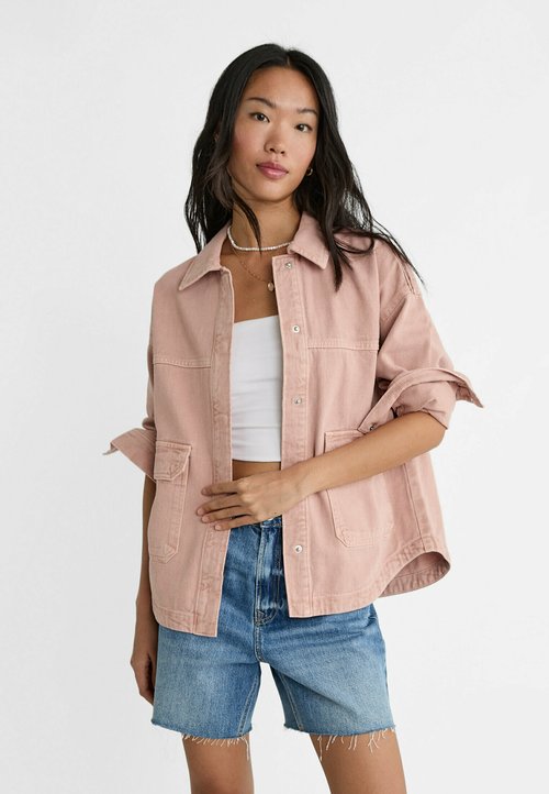 ONLY ONLCARO LS OVS BL CC PNT 15278795 - Hemdbluse - beige 