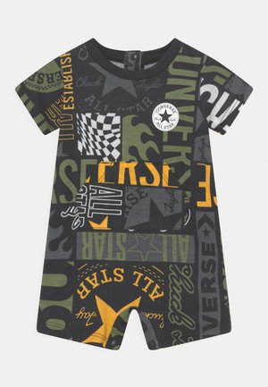 LITTLE KICKS ROMPER UNISEX - Mono - black