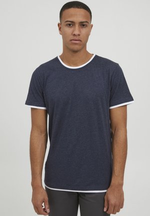 PRVENANZIO - T-Shirt basic - dress blues melange