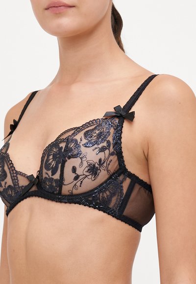 Agent Provocateur WINNETTE BRA - Liemenėlė su lankeliais - black/blue