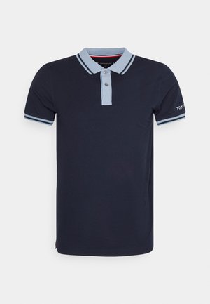 CLEAN TIPPED SLIM - Polo - desert sky