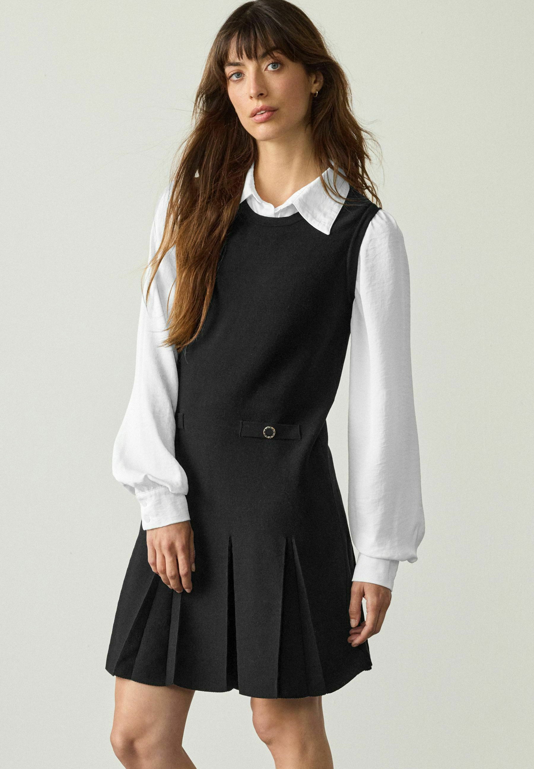 Next PINAFORE LAYERED - Jumper dress - black - Zalando