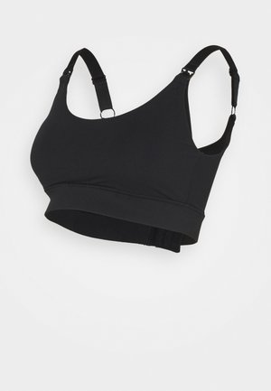 MATERNITY WIREFREE CROP - Top - black