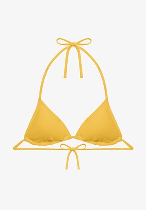 Yamamay TEXTURED - Horní díl bikin - yellow plain