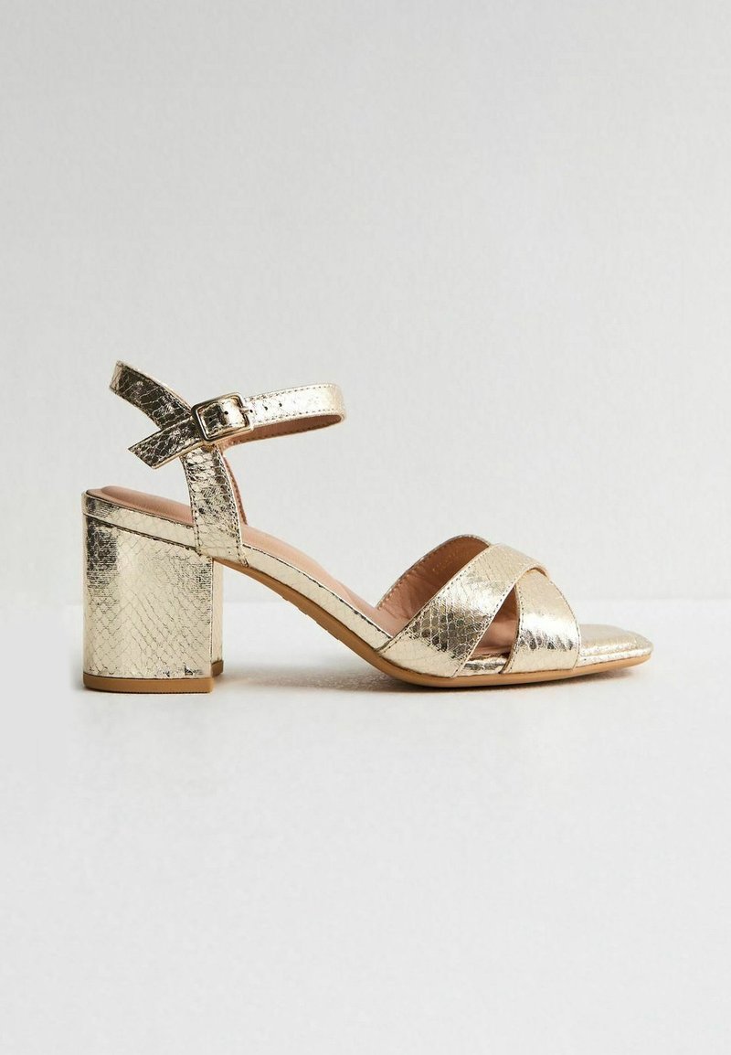 Sandales à Talons Hauts Nude New Look - Taille UK 5 (38 EU) - Neuves Sans Boîte - Style Dos Perplex