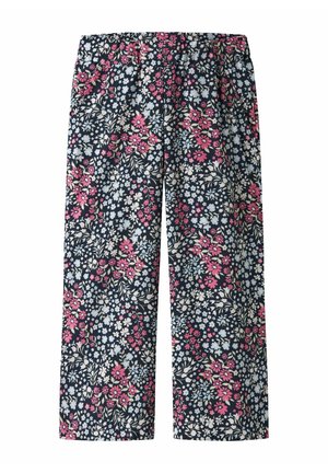 MIT WEITEM BEIN BLUMENPRINT - Trousers - carmine rose